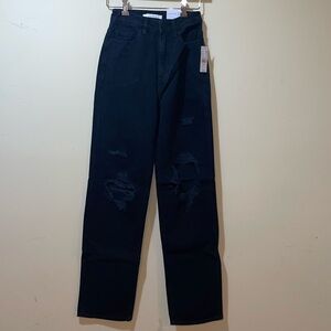 Womens New PacSun 90’s Boyfriend Black Jeans